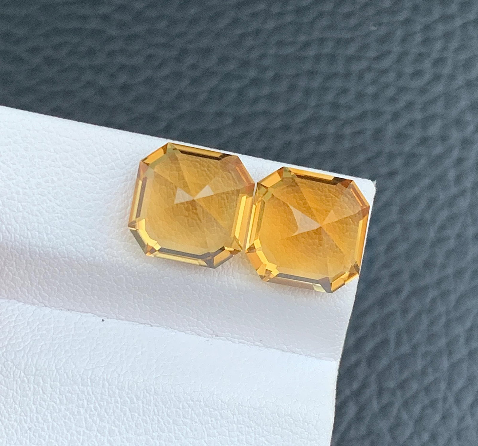 Natural Citrine Pair Loose Gemstone: 10.80 Carat Asscher Cut For Jewelry: Highlights Supplies for making crafts Materials: Gemstone: Citrine Carat weight: 10.80 Properties: Birthstone : November Birthstone Zodiac Sign : Aquarius Birthstone Chakras : crown or "bliss" chakra