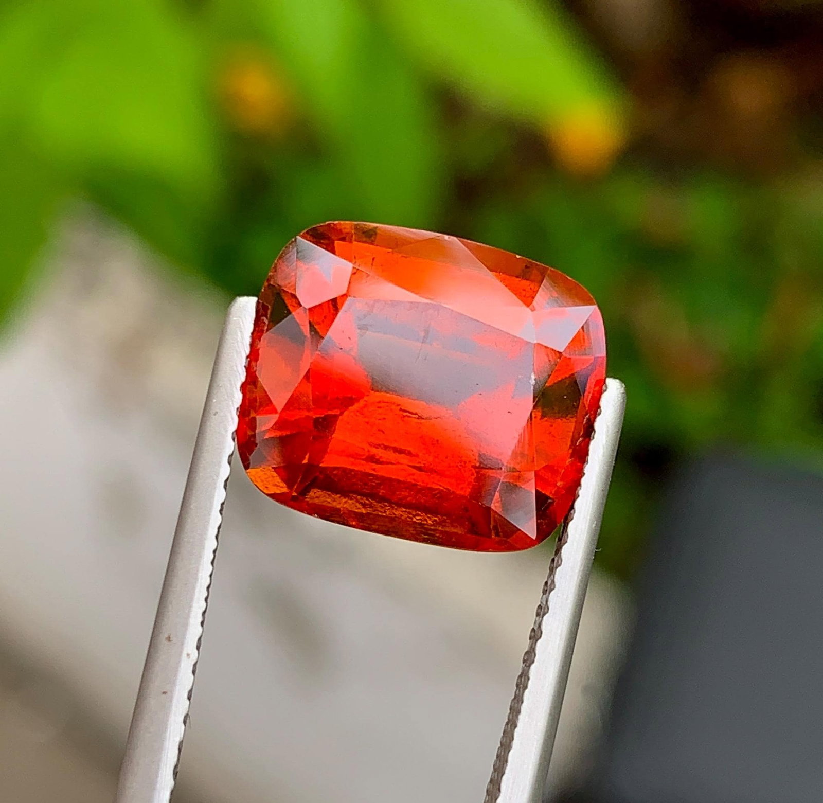 Natural Reddish Orange Grossular Garnet 8.79 Carat - Loose Garnet Gemstone for Ring Pendant Jewelry - 6