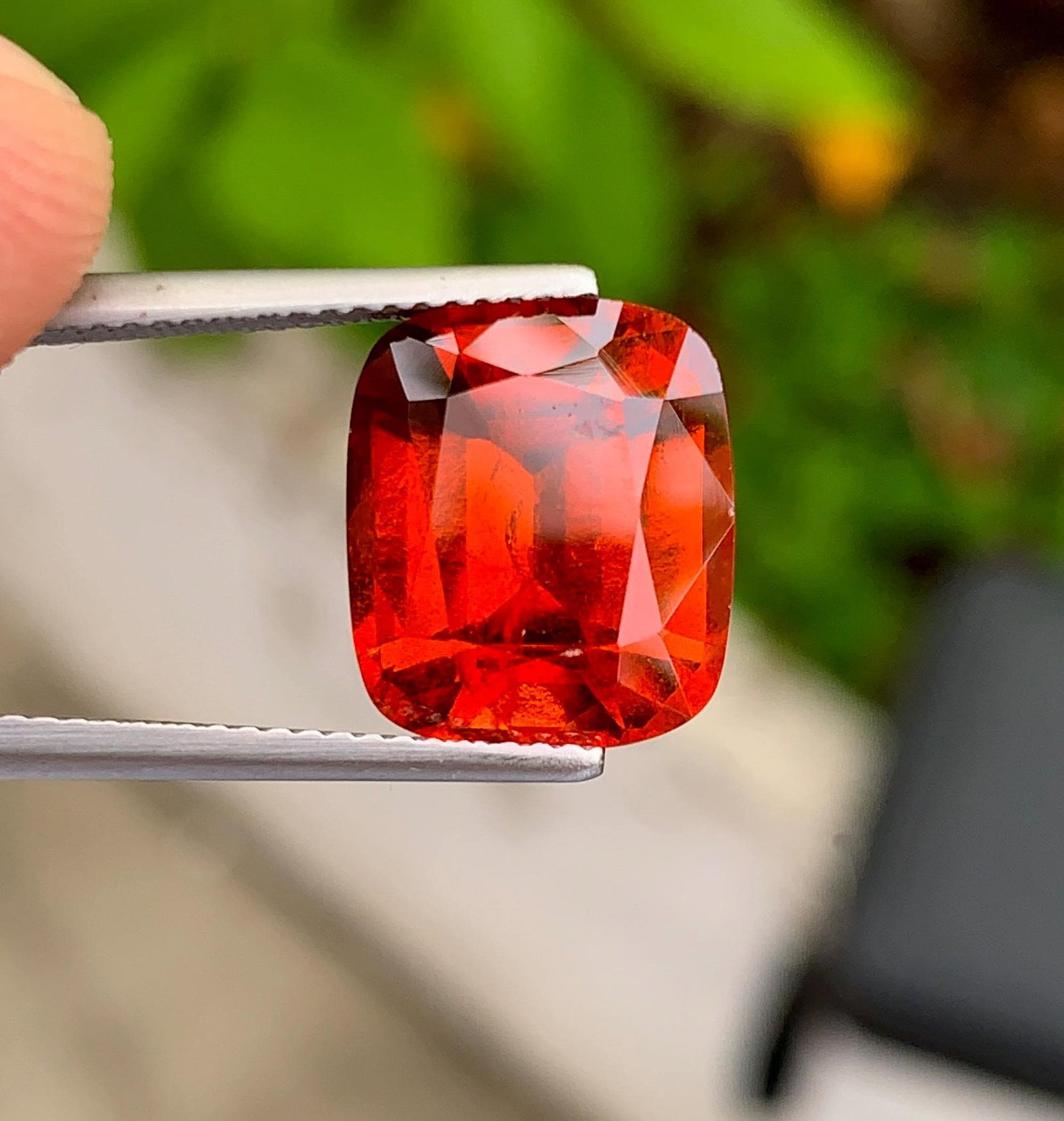 Natural Reddish Orange Grossular Garnet 8.79 Carat - Loose Garnet Gemstone for Ring Pendant Jewelry - 7
