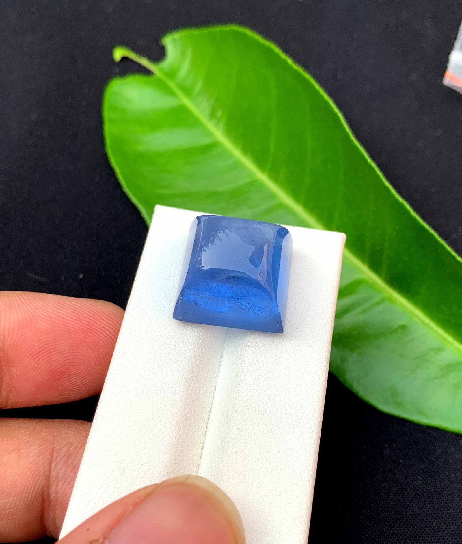Mariner Blue Aquamarine Cabochon: 35.35 Carat March Birthstone - 3