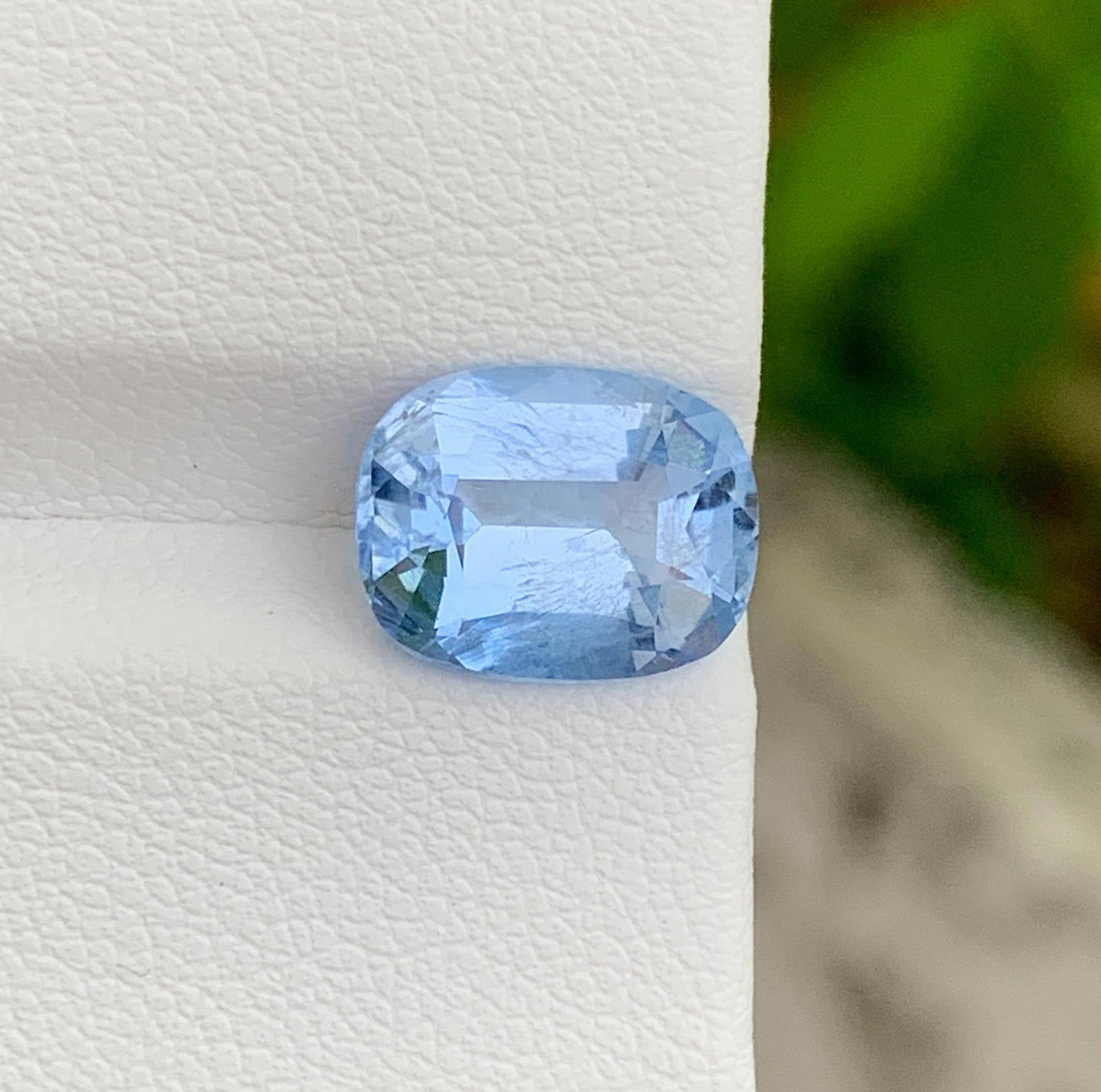 Santa Maria Aquamarine Gemstone: 3.29 Ct Cushion Cut Madagascar Beryl for Jewelry Making - 3