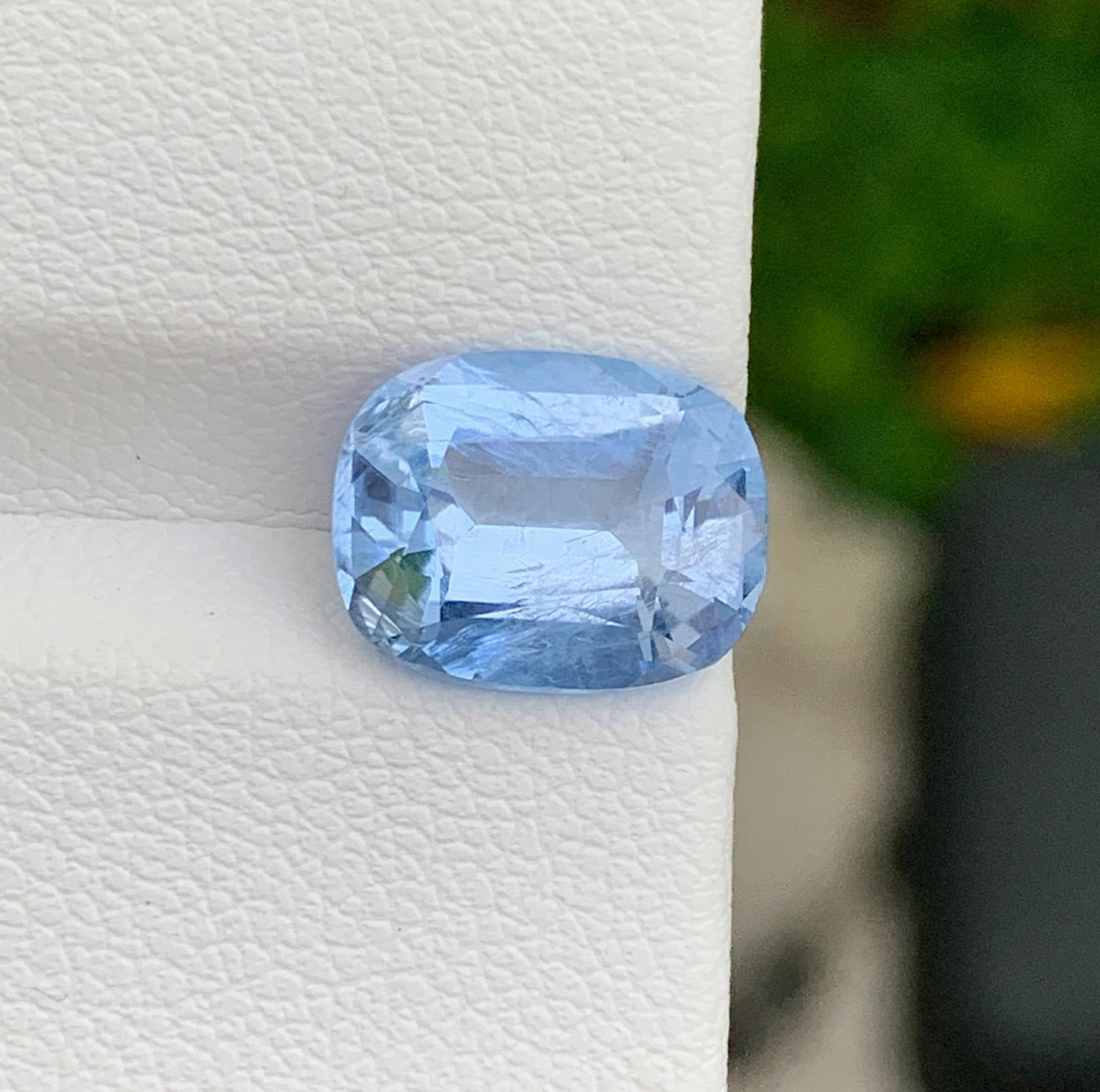 Santa Maria Aquamarine Gemstone: 3.29 Ct Cushion Cut Madagascar Beryl for Jewelry Making - 7