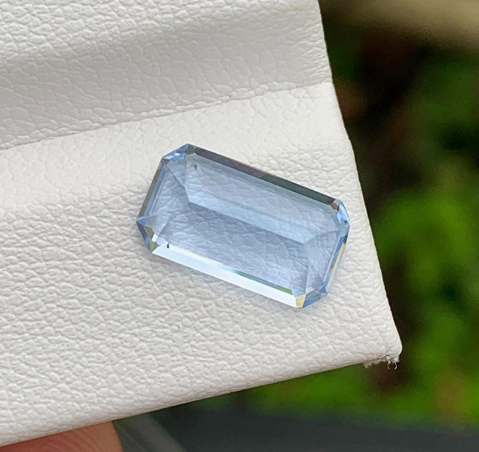 Santa Maria Aquamarine Gemstone: 2.66 Ct Emerald Cut Madagascar Beryl for Jewelry Making - 2