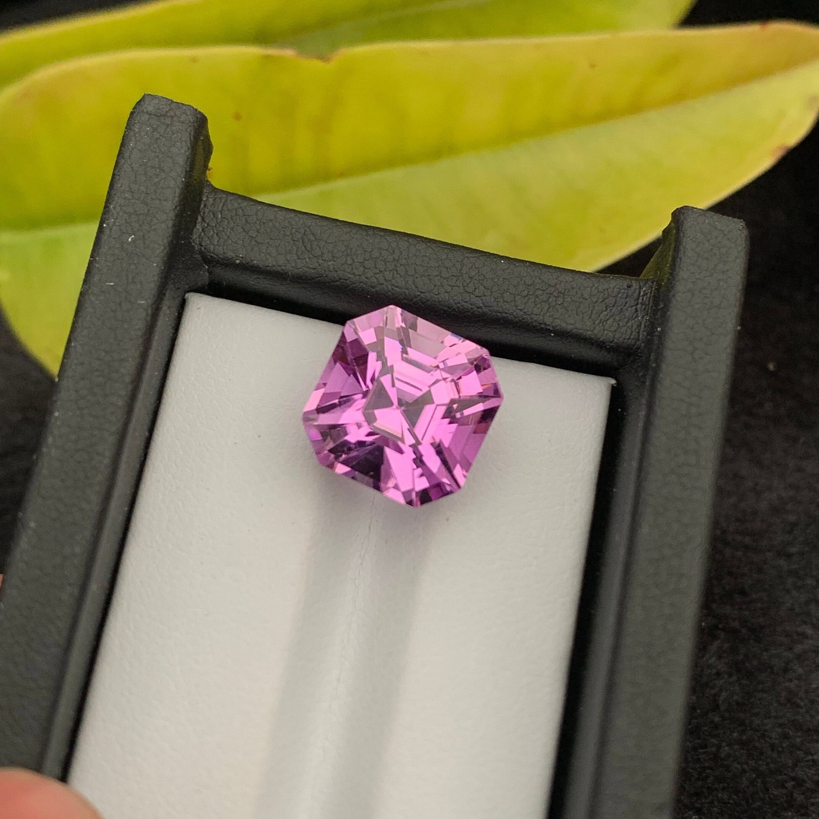 16.65 Carat Blush Pink Kunzite Gemstone: Asscher Cut Loose Stone - 2