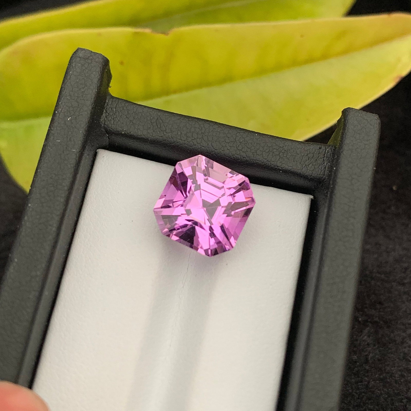 16.65 Carat Blush Pink Kunzite Gemstone: Asscher Cut Loose Stone - 3