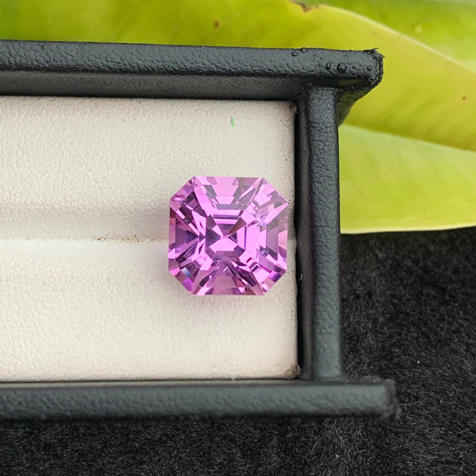 16.65 Carat Blush Pink Kunzite Gemstone: Asscher Cut Loose Stone - 4