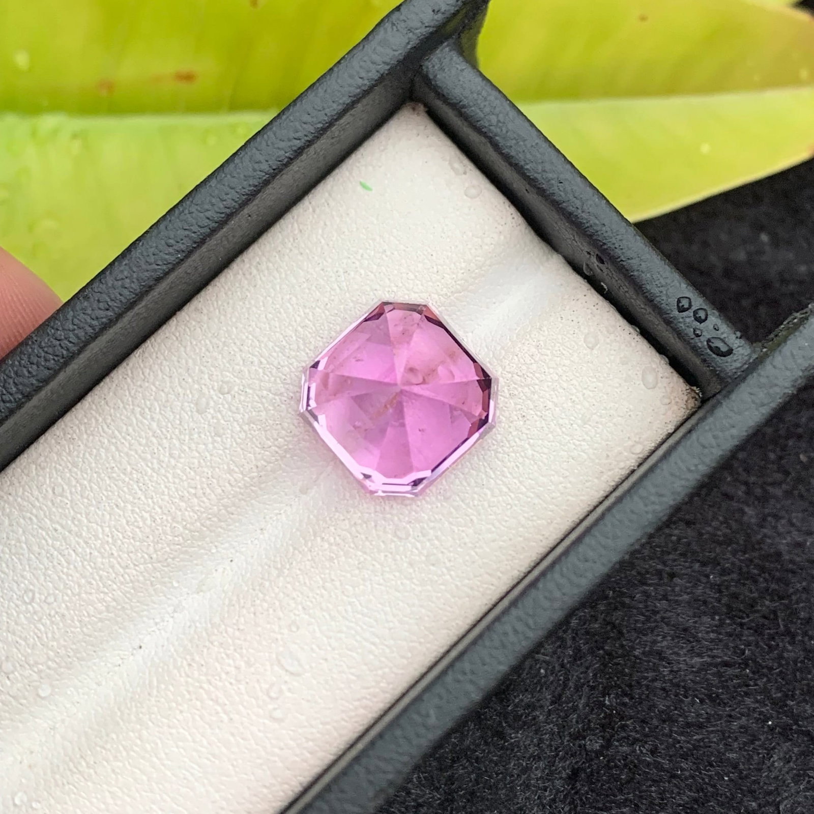 16.65 Carat Blush Pink Kunzite Gemstone: Asscher Cut Loose Stone - 5
