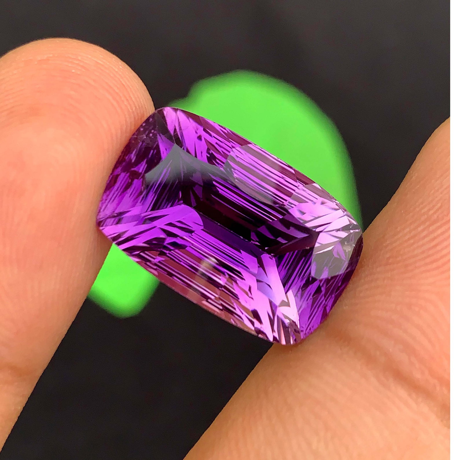 Natural Amethyst Gemstone: Exquisite Fancy Cut, February Birthstone (16.53 Carats) - 3