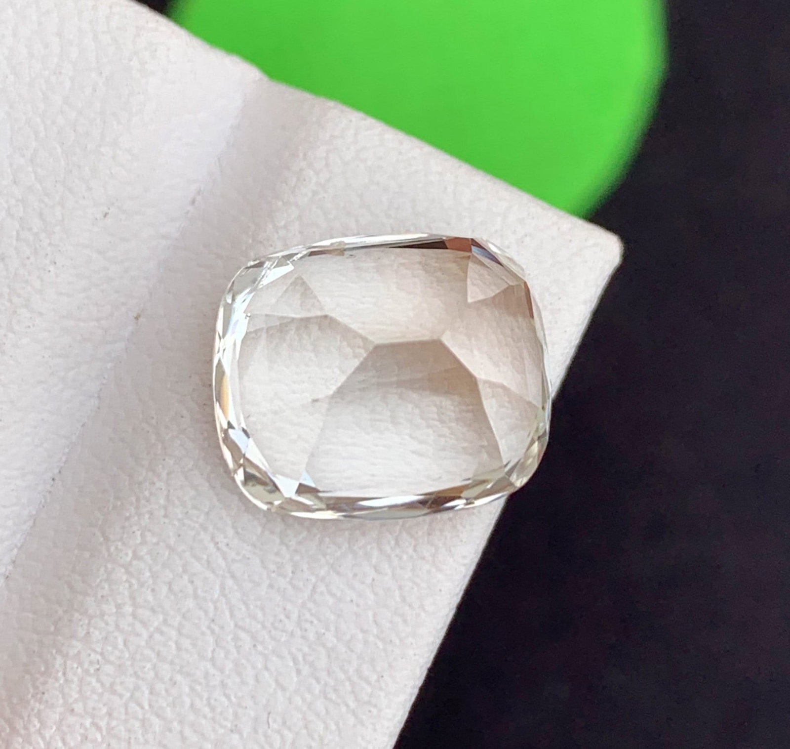 Natural Imperial Topaz Gemstone: 10.79 Carat Golden Yellow Cushion Cut - 6
