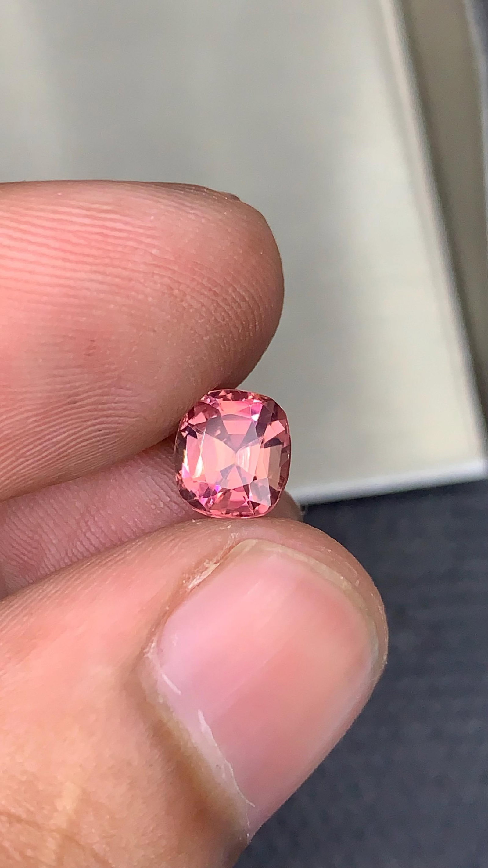 Soft Pink Tourmaline Gemstone: 1.10 CT Cushion Cut, Afghanistan Origin: Highlights Supplies for making crafts Materials: Gemstone: Tourmaline Carat weight: 1.10 Add a touch of delicate romance to your custom jewelry with this stunning natural Pink Tourmaline gemstone.