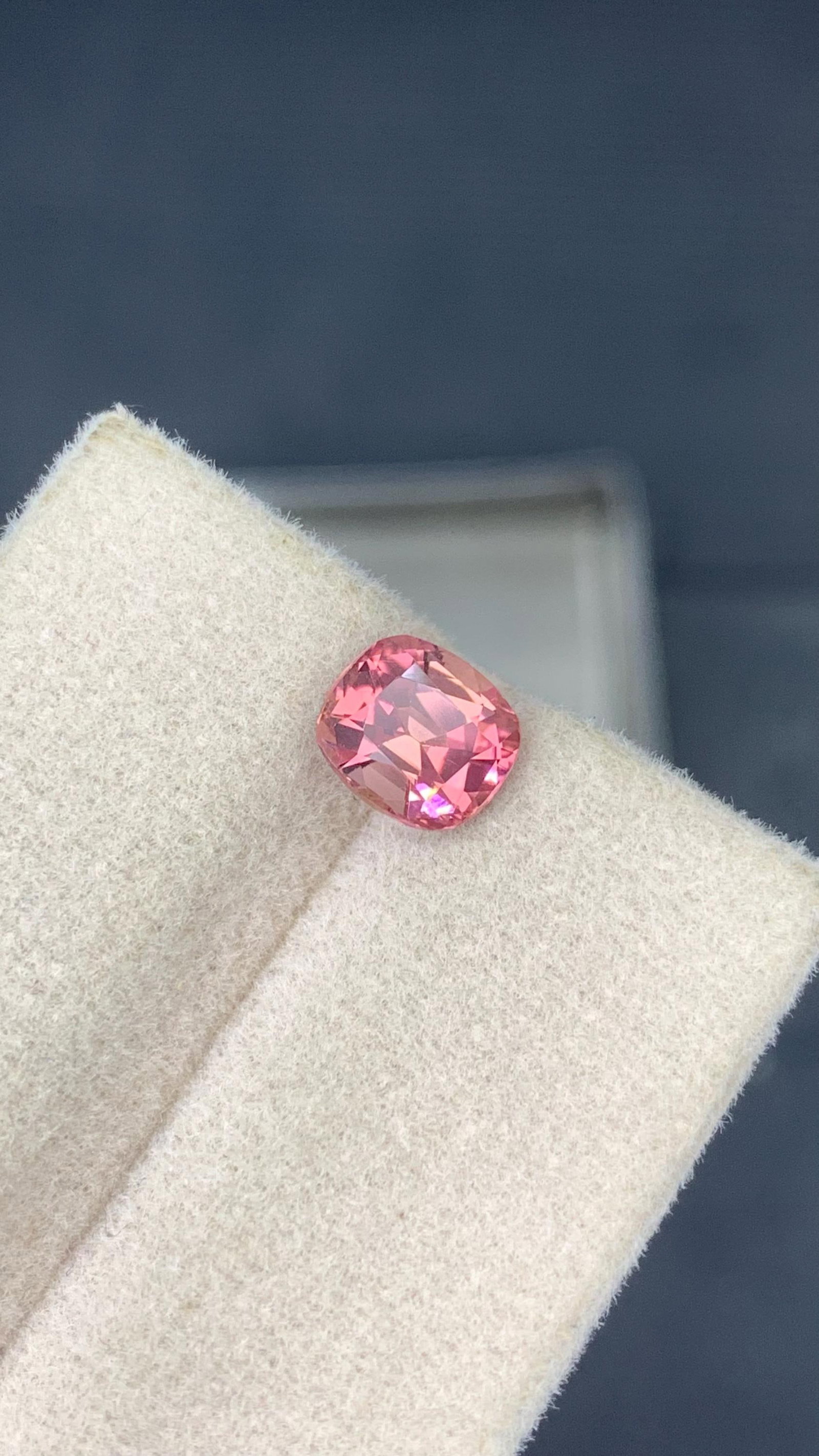 Soft Pink Tourmaline Gemstone: 1.10 CT Cushion Cut, Afghanistan Origin - 2