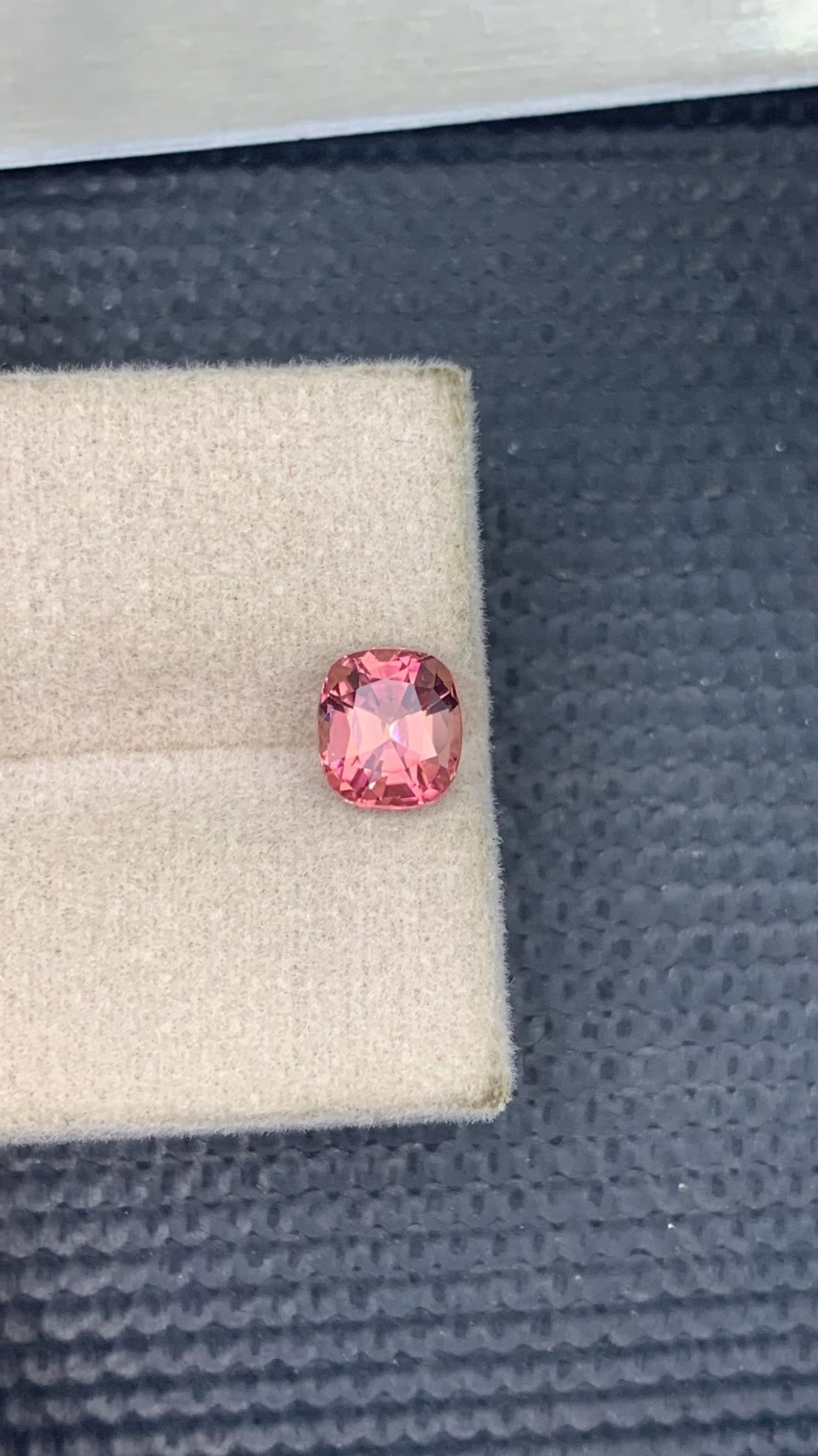 Soft Pink Tourmaline Gemstone: 1.10 CT Cushion Cut, Afghanistan Origin - 8