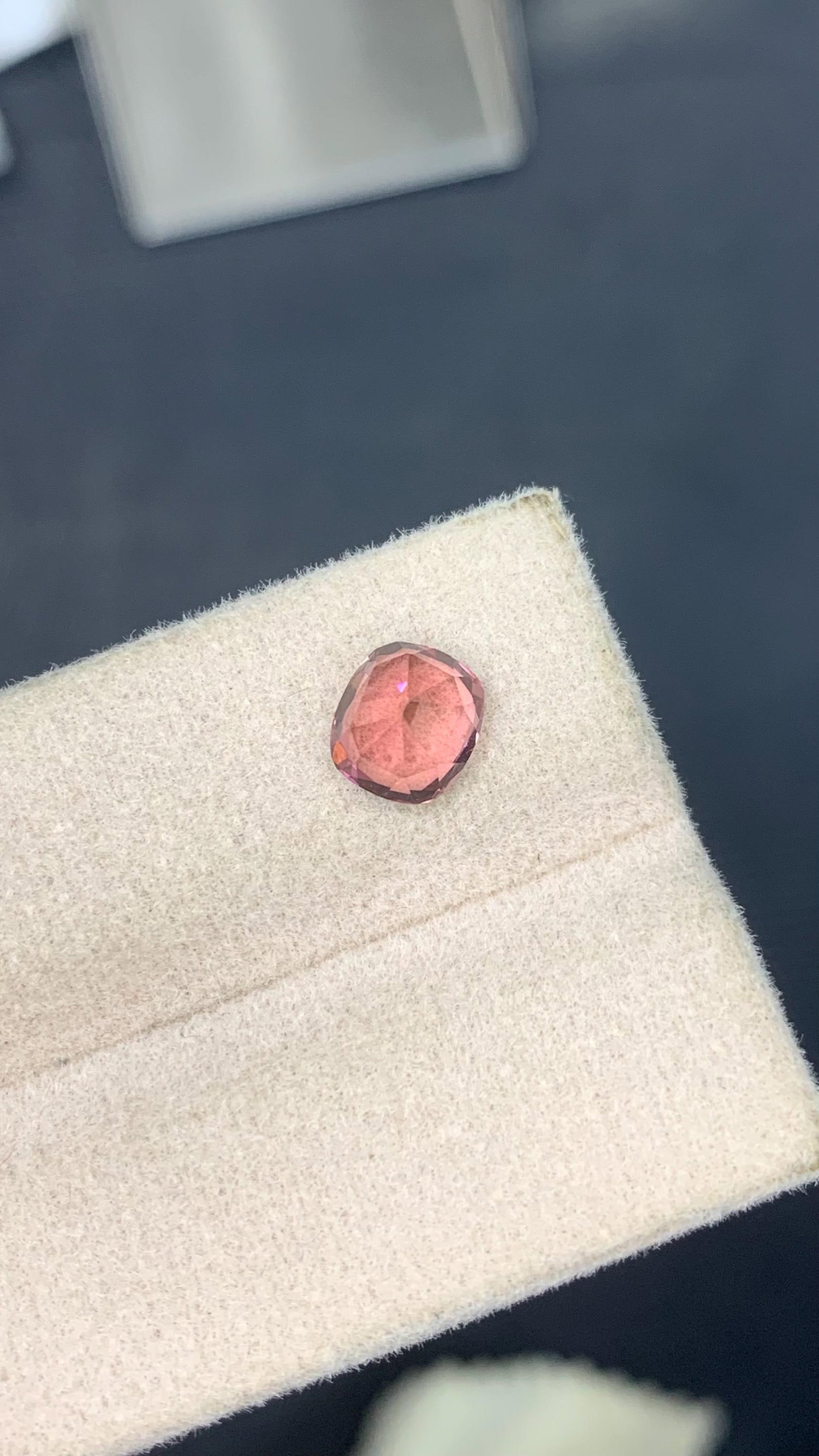 Soft Pink Tourmaline Gemstone: 1.10 CT Cushion Cut, Afghanistan Origin - 9
