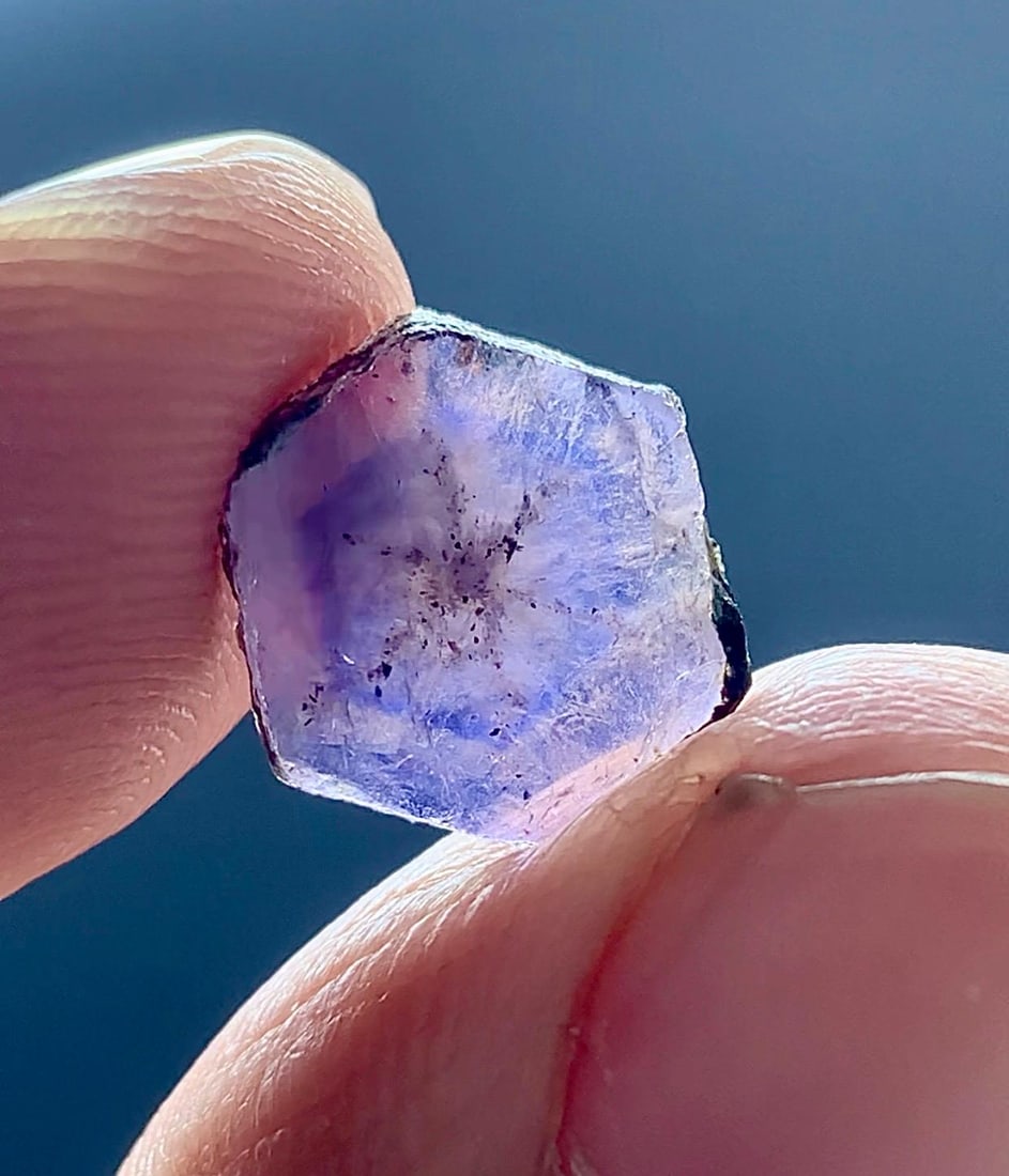 Exceedingly Rare Natural Corundum Hexagonal Trapiche For Collection - 3