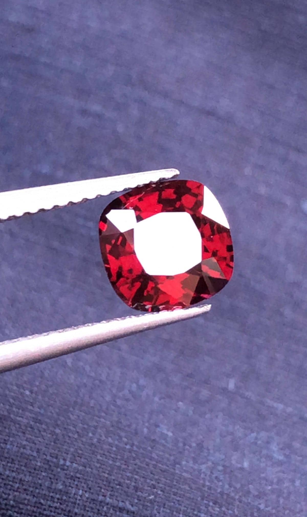 Burma Intense Blood Red Spinel Cushion Cut Gemstone For Wedding Jewelry- 2.00 carat - 5
