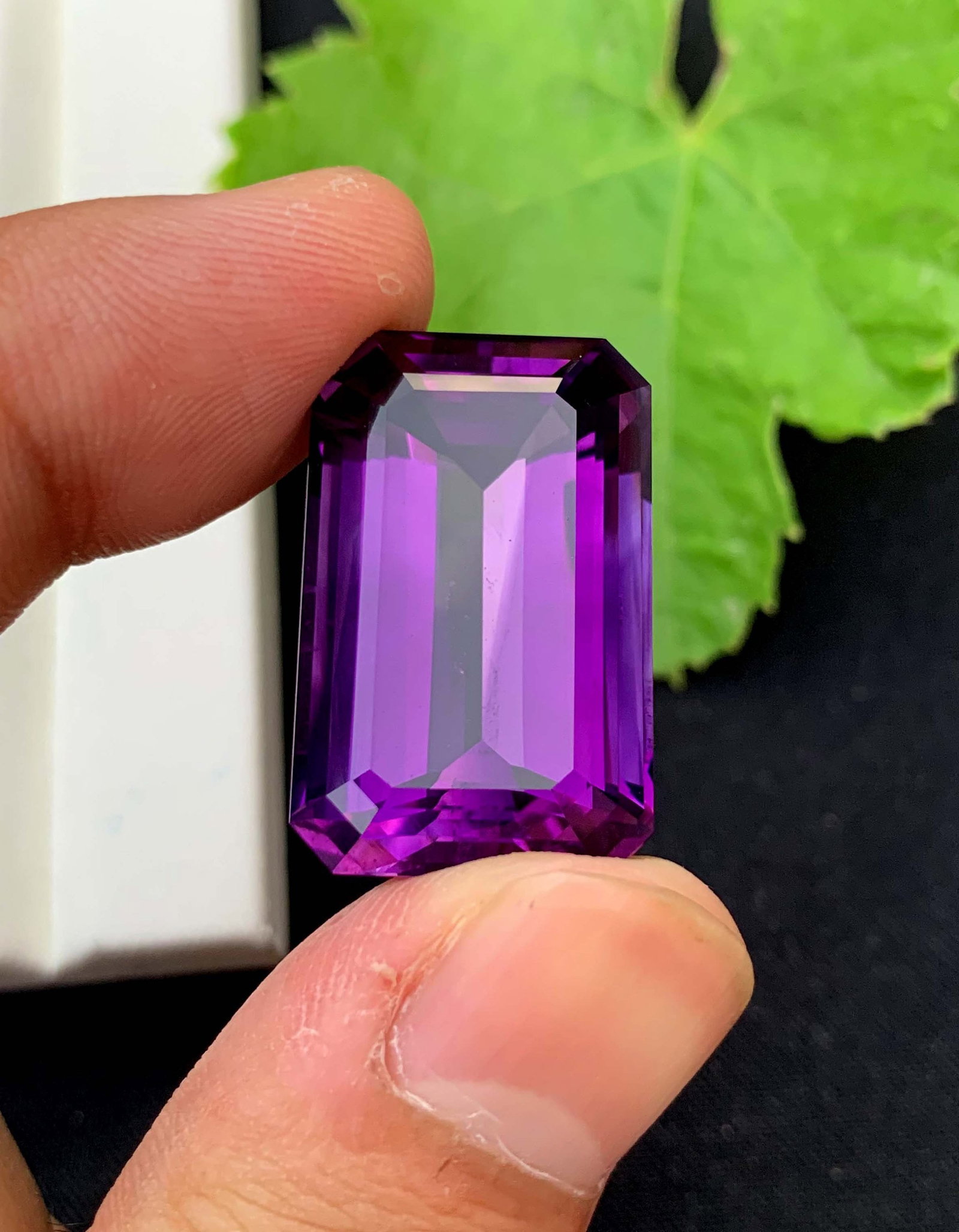 Natural Emerald Cut Amethyst Gemstone: February Birthstone, Jewelry Making (41.50 CTS) - 2