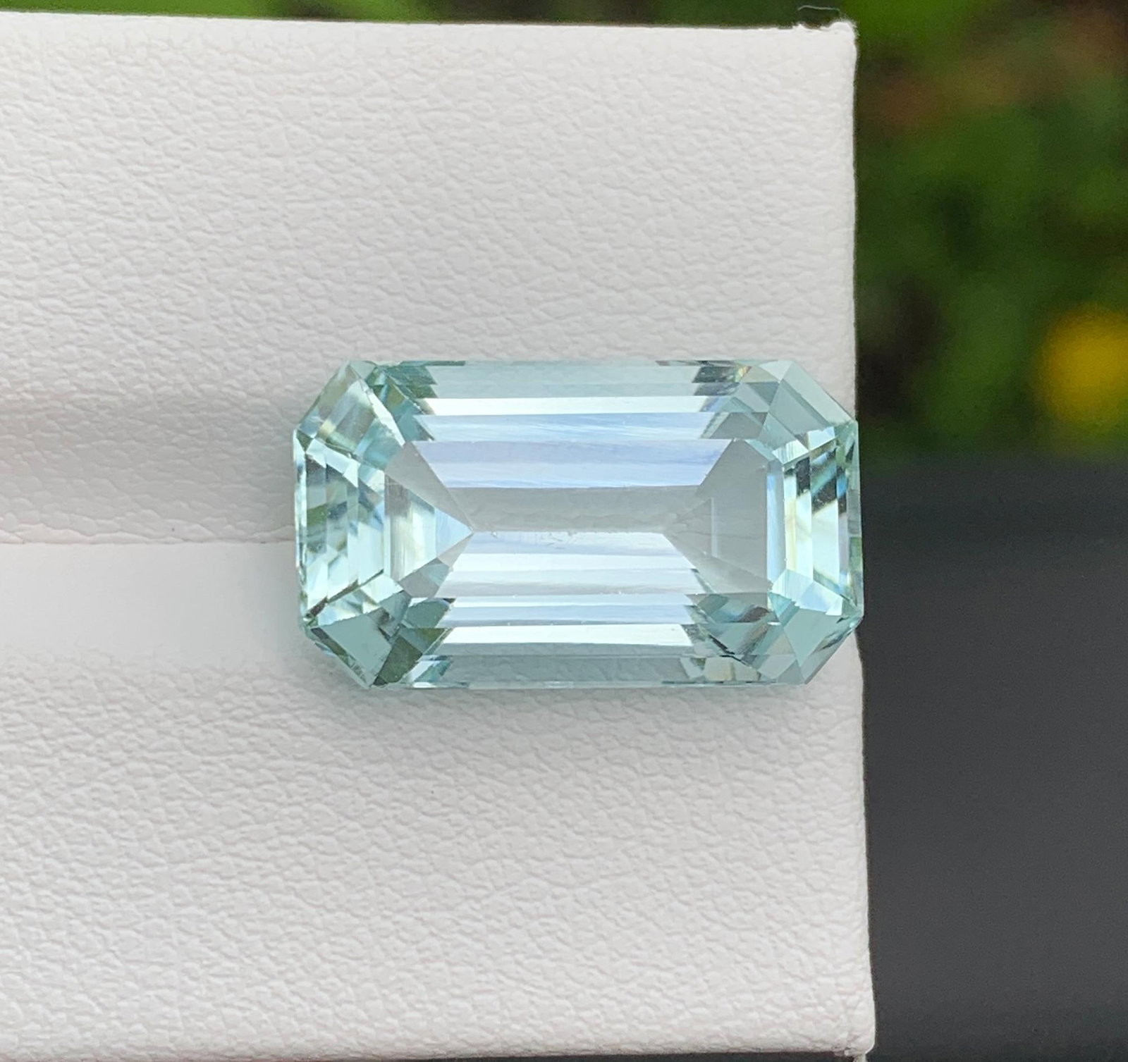 Natural Pakistan Aquamarine Gemstone 11.90 Carat Emerald Cut - Loose Sky Blue Aquamarine for Ring - 5