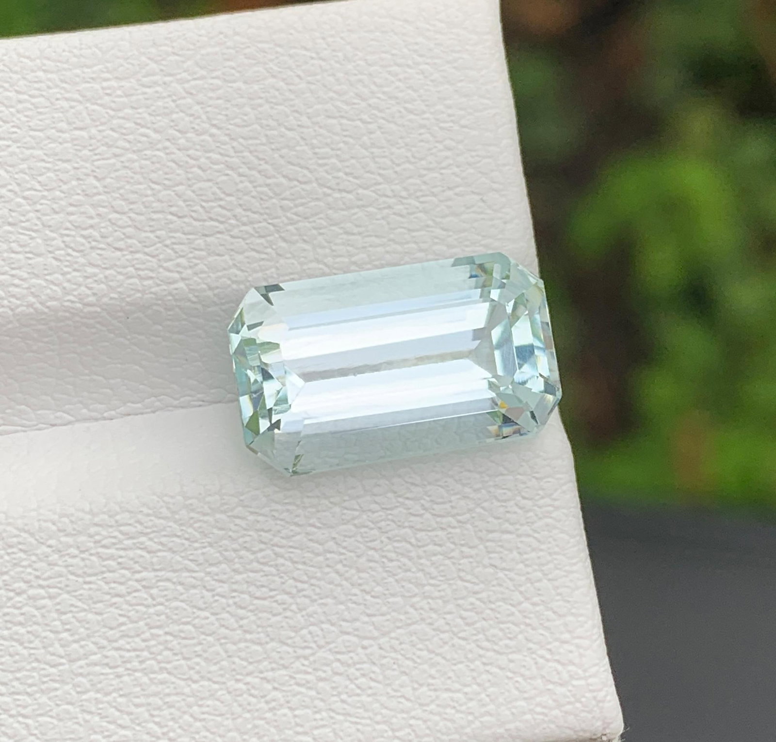 Natural Pakistan Aquamarine Gemstone 5.95 Carat Emerald Cut - Loose Sky Blue Aquamarine for Ring - 4