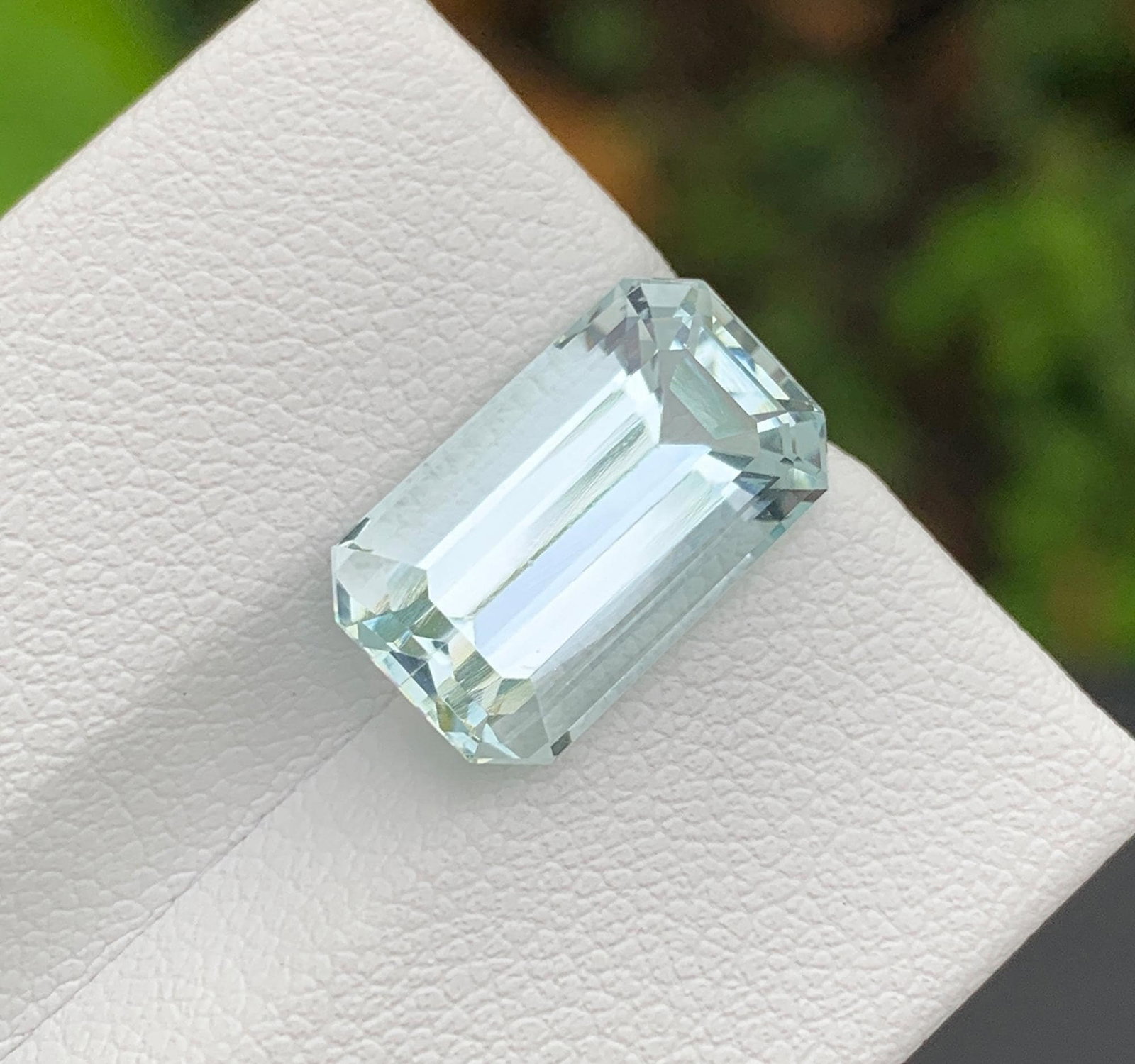 Natural Pakistan Aquamarine Gemstone 5.95 Carat Emerald Cut - Loose Sky Blue Aquamarine for Ring - 6