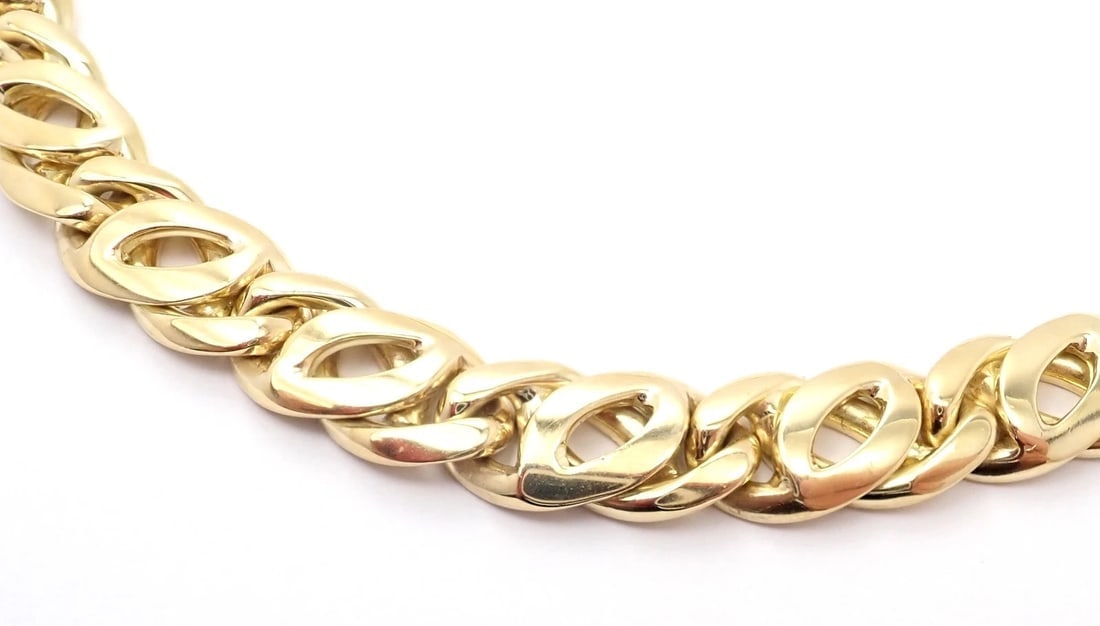 Rare! Authentic Vintage Cartier 18k Yellow Gold Link Chain