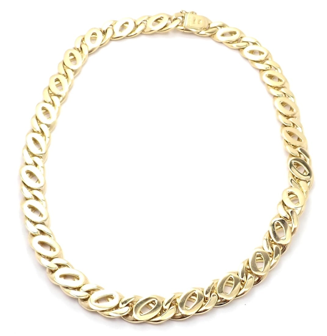 Rare! Authentic Vintage Cartier 18k Yellow Gold Link Chain