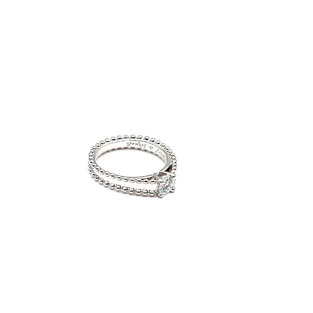 Authentic! Van Cleef & Arpels Estelle Platinum .31ct Diamond Solitaire Ring GIA - 2