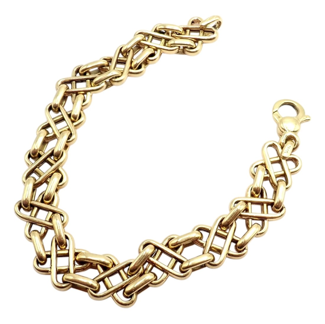 Authentic Vintage! Tiffany & Co 18k Yellow Gold Basket Weave Bracelet (1 of 9)