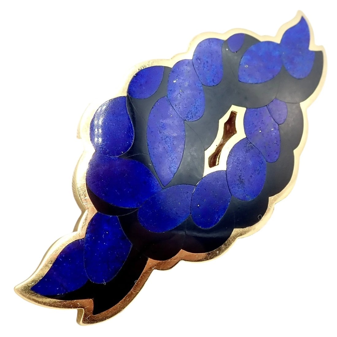 Rare Tiffany & Co. Cummings 18k Yellow Gold Lapis Onyx Nautical Rope Knot Brooch (1 of 11)