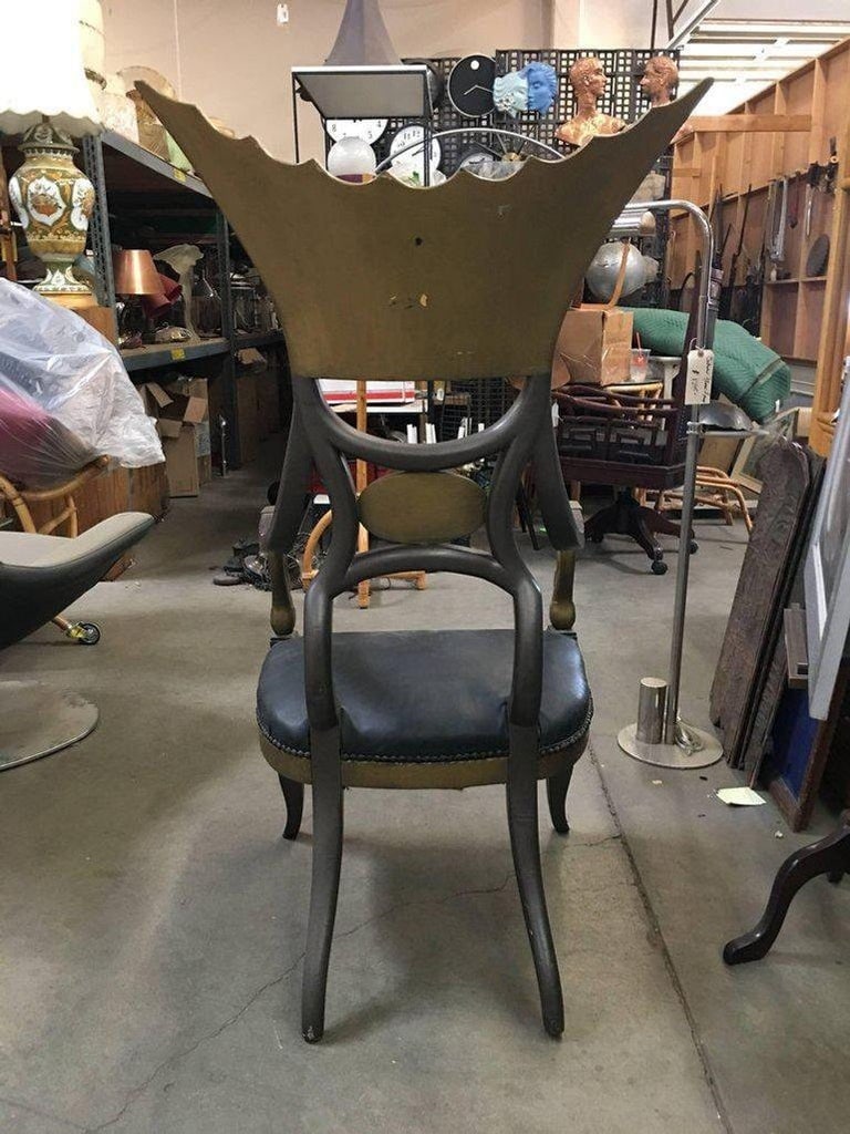 1934 Cleopatra Prop Egyptian Throne Chair Used by Claudette Colbert - 10