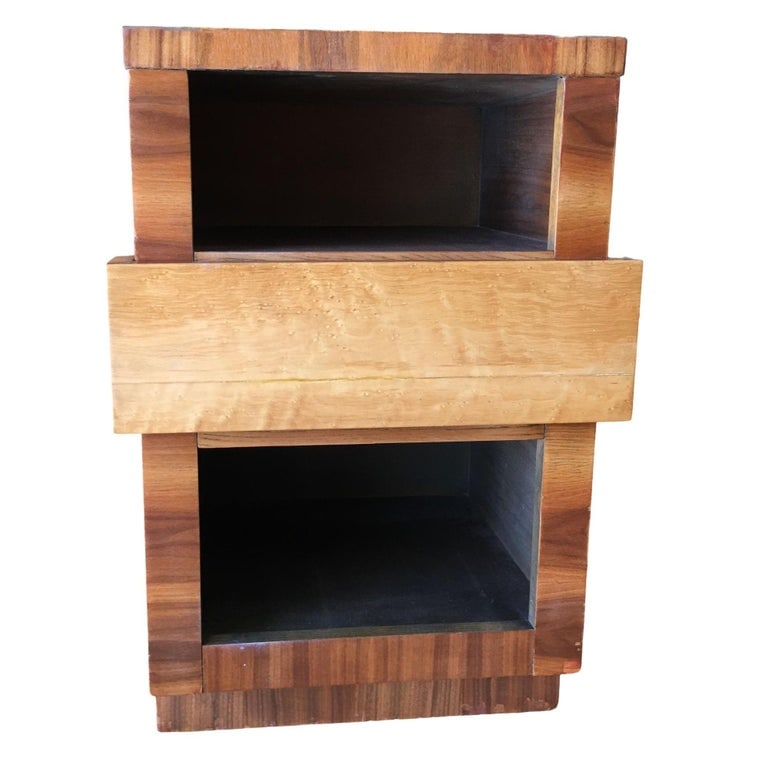 Eliel Saarinen Inspired Streamline Moderne Bedside Side Table - 3