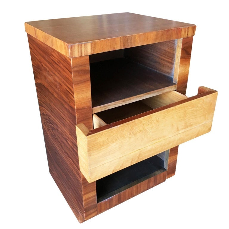 Eliel Saarinen Inspired Streamline Moderne Bedside Side Table - 6