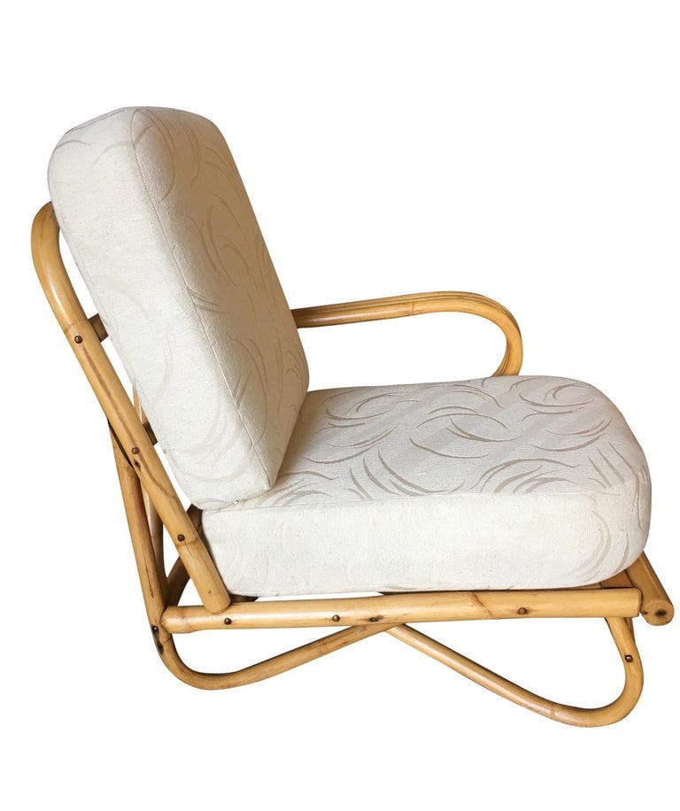 Restored "Triple Triangle" Open Air Pretzel Single Arm Lounge Chair - 3