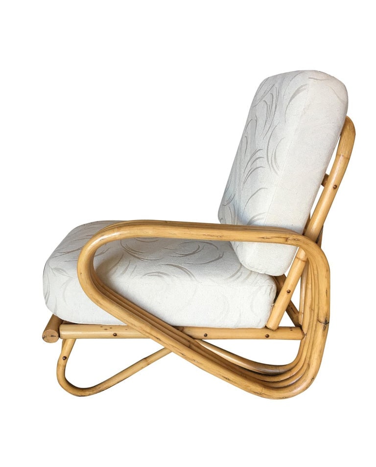Restored "Triple Triangle" Open Air Pretzel Single Arm Lounge Chair - 5