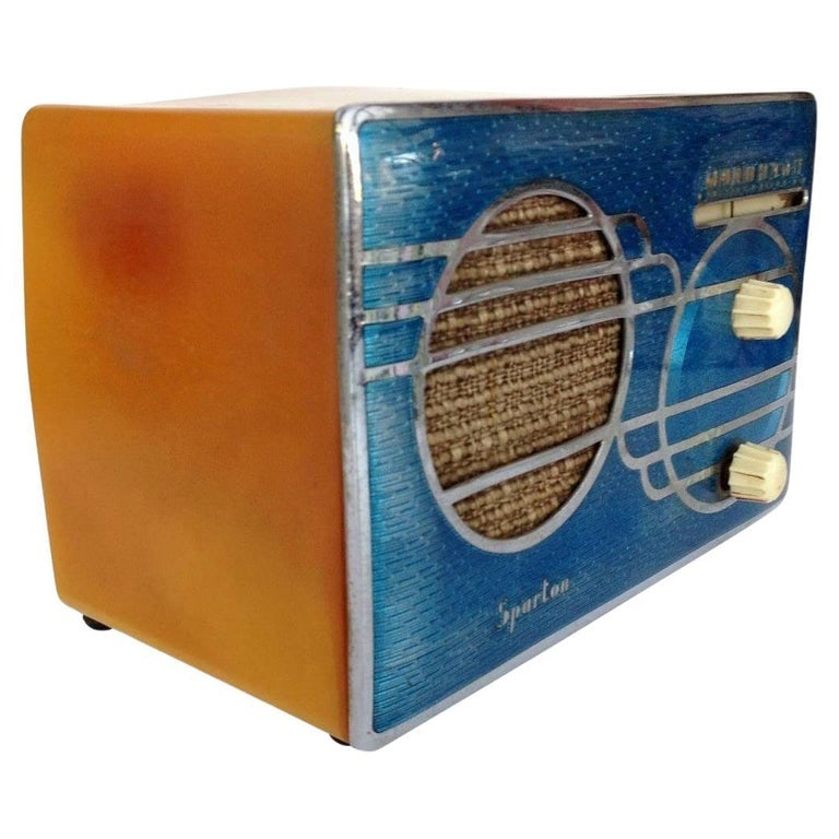 Art Deco Sparton Model 500C "Cloisonn√©" Catalin AM Radio (1 of 7)