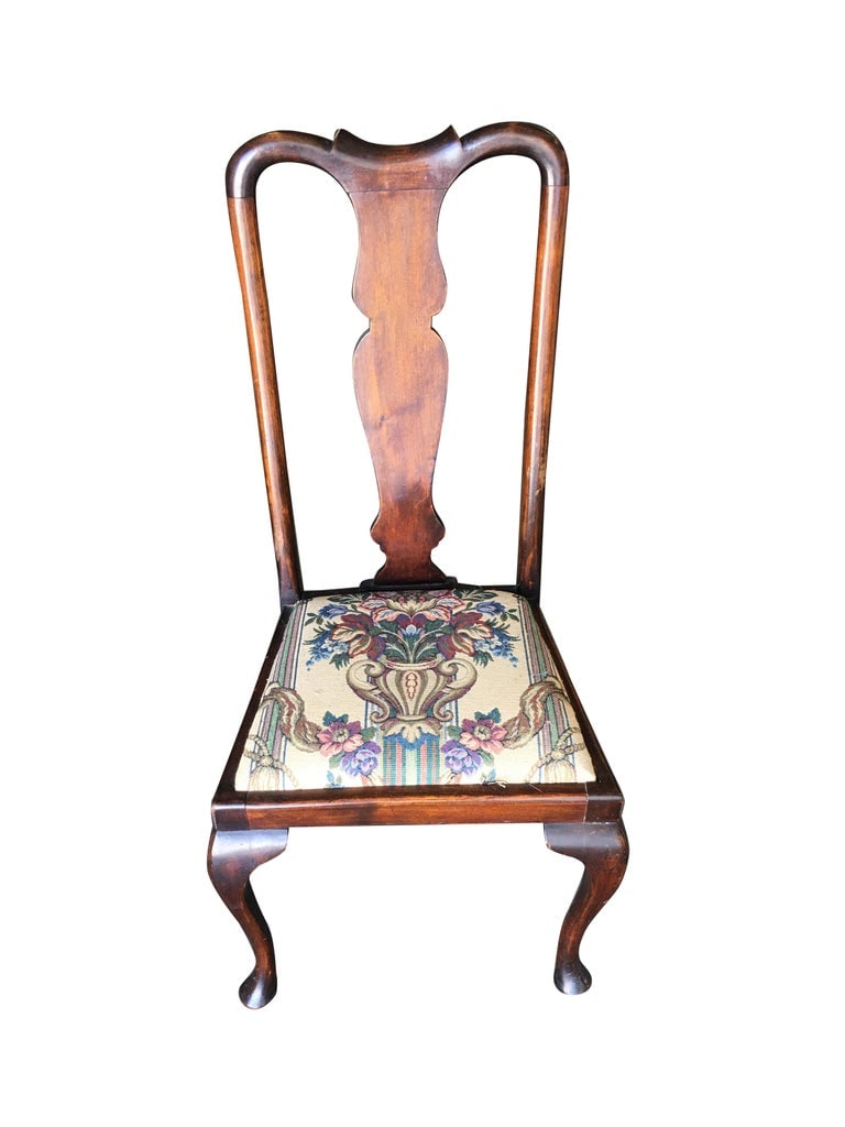 Pre-War Mahogany Art Deco Era Dining Room Chair Set of Four - 4