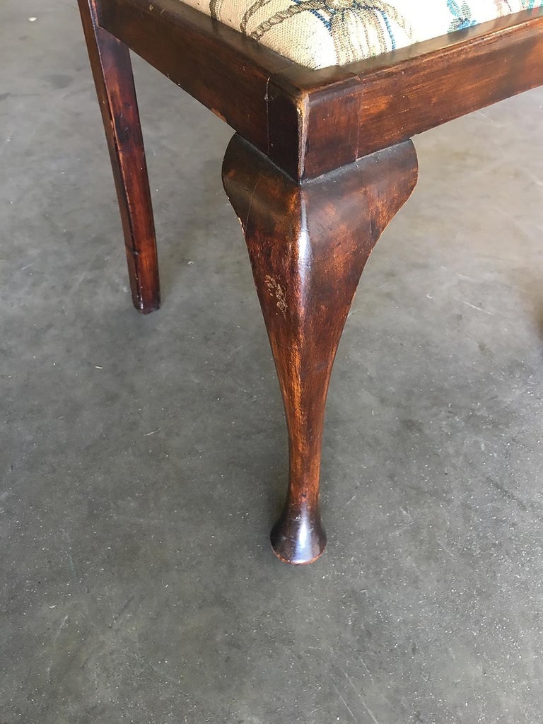 Pre-War Mahogany Art Deco Era Dining Room Chair Set of Four - 9