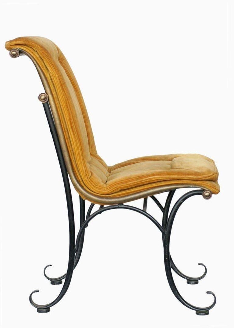 Regency Side Chairs with Bronze Accents by Russel Woodard, Set - 4