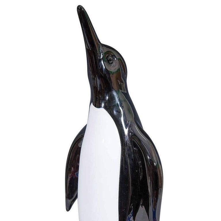 Mid-century Archimede Seguso Alabastro Murano Art Glass Penguin Decanter Bottle - 6
