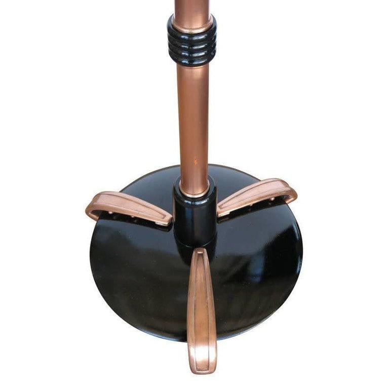 French Art Moderne Copper Swing Arm Floor Lamp - 6