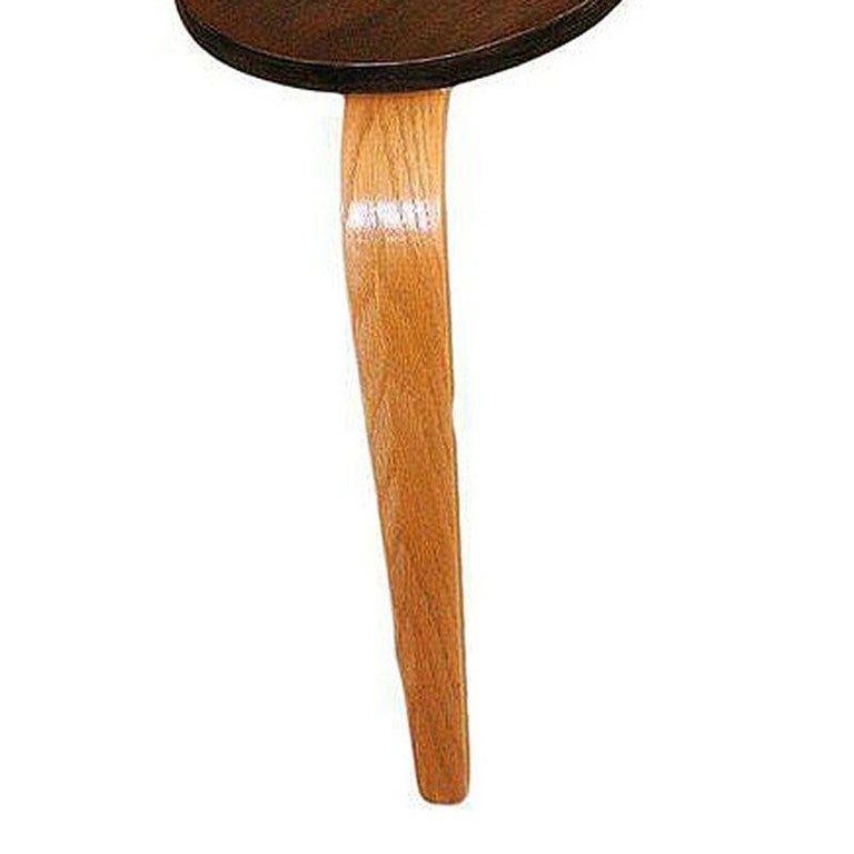 Jens Risom Style Two-tone Stepped Biomorphic Bent Plywood & Mahogany Side Table - 6