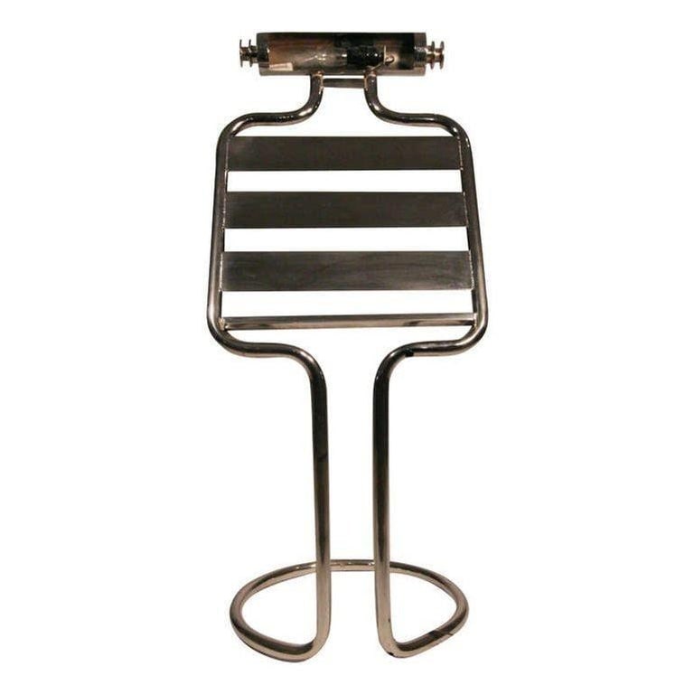 Mid-century Italian Chrome Sheet Music Book Stand w/ Reading Light, 5 Available - 3