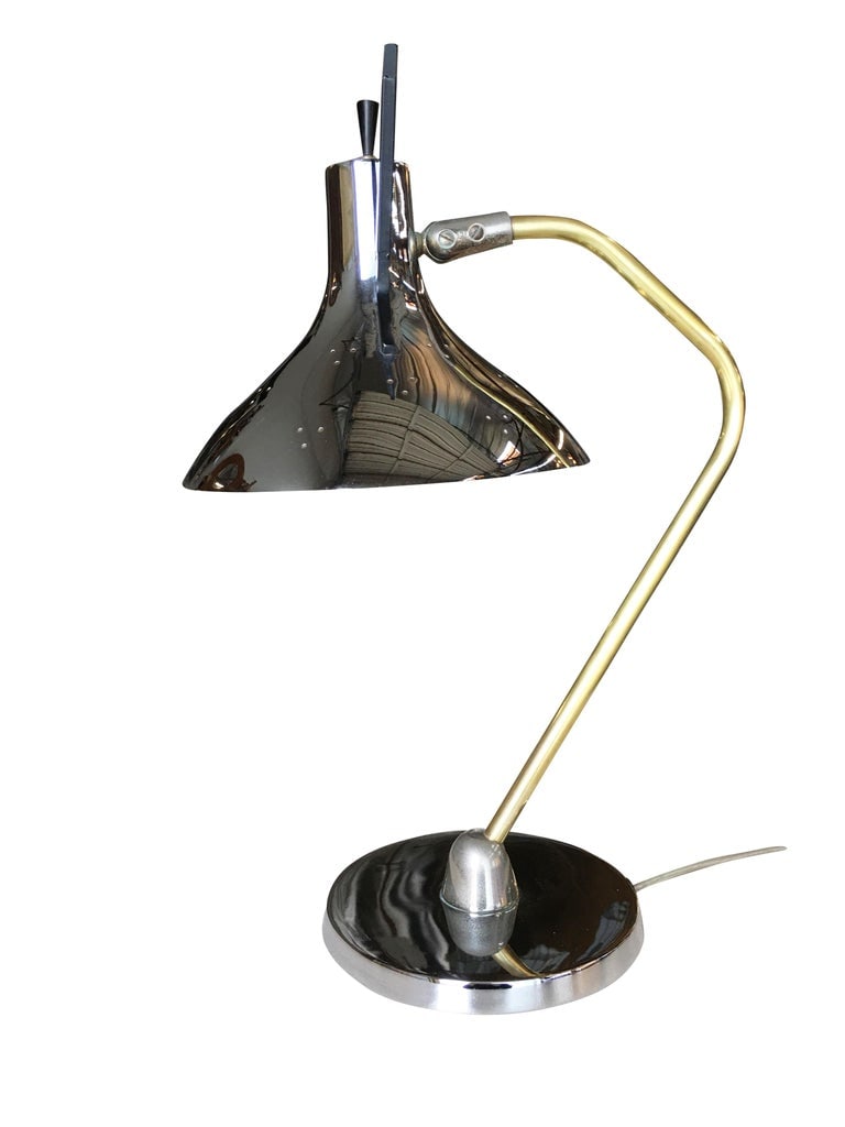 Mid Century Anglepoise Chrome Desk Lamp By Prescolite - 3