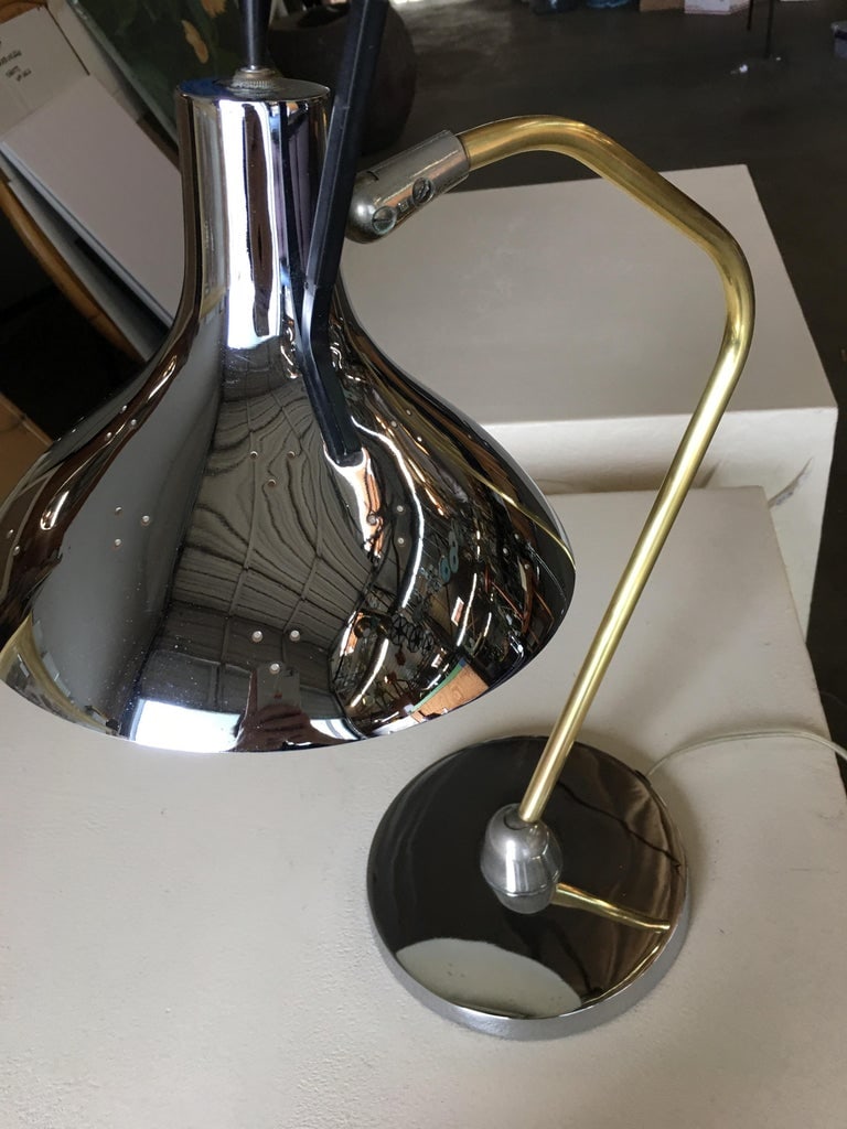Mid Century Anglepoise Chrome Desk Lamp By Prescolite - 7