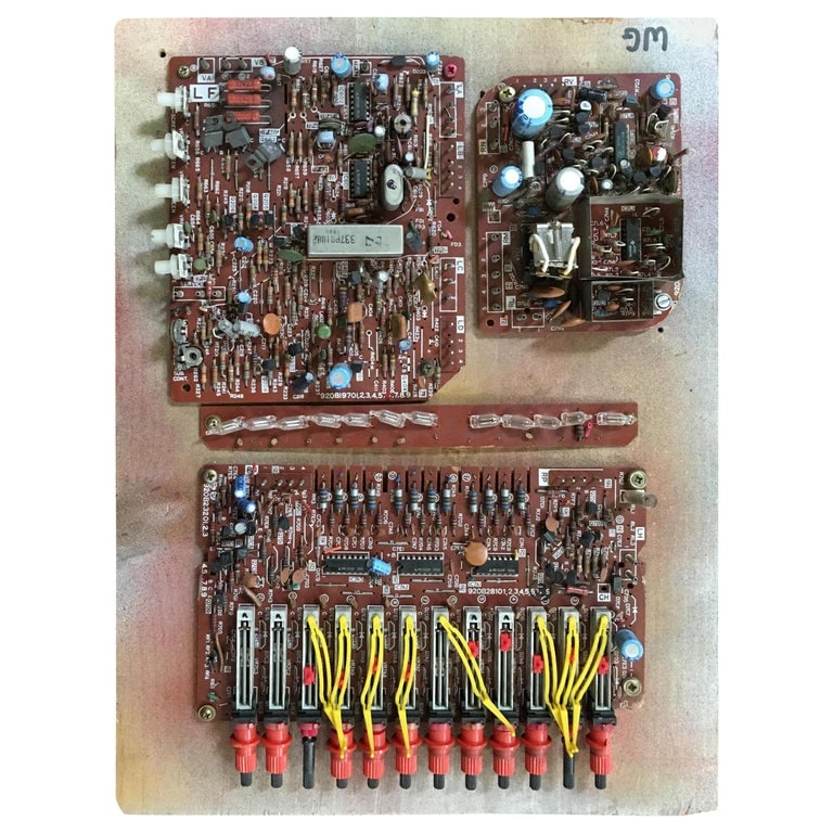 Abstract "Electronic Spaghetti" Artography Wall Sculpture by Pasqual Bettio (1 of 8)
