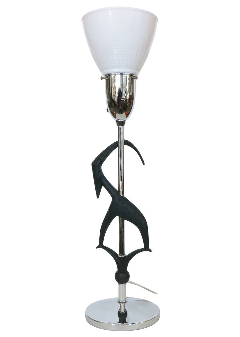 Midcentury Gazelle Table Lamps, Pair by Rembrandt - 4