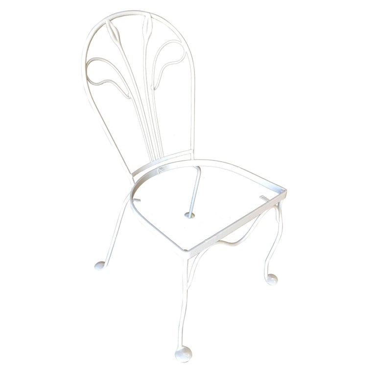 Woodard Tropical Leaf Iron Patio/Outdoor Lounge Chair, Set of Four - 3