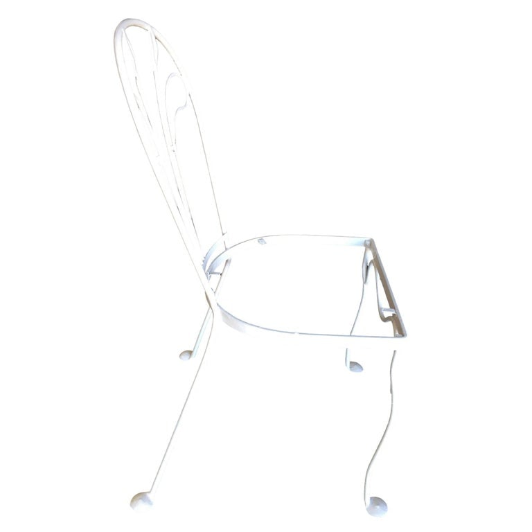 Woodard Tropical Leaf Iron Patio/Outdoor Lounge Chair, Set of Four - 5