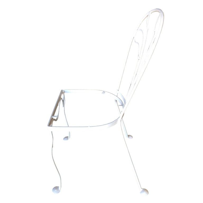 Woodard Tropical Leaf Iron Patio/Outdoor Lounge Chair, Set of Four - 7