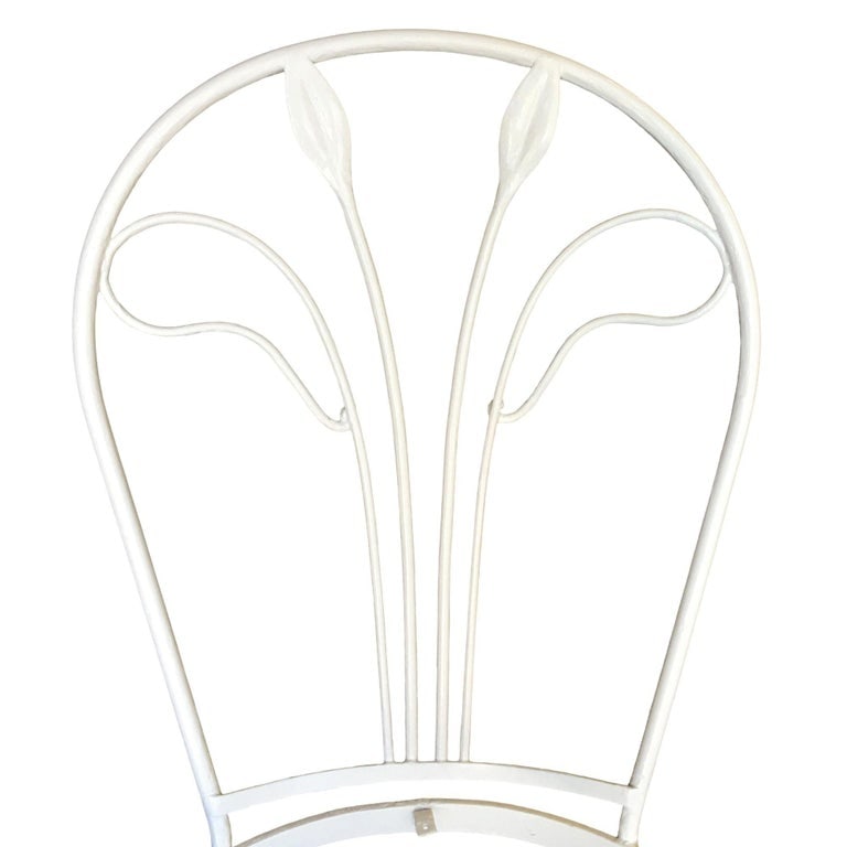 Woodard Tropical Leaf Iron Patio/Outdoor Lounge Chair, Set of Four - 8
