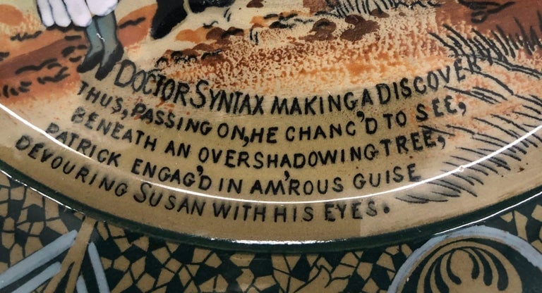 Early 1900s Pottery Buffalo Pottery Deldare "Dr Syntax" Plate - 5